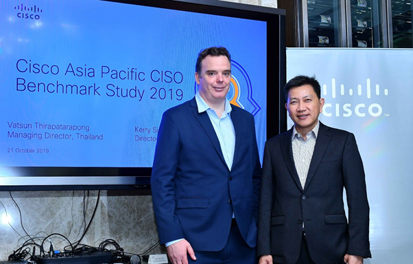 ซิสโก้เผยผลการศึกษา “Cisco Asia Pacific CISO Benchmark Study 2019” พบไทยประสบปัญหา Cybersecurity เป็นอันดับ 2 รองจากญี่ปุ่น