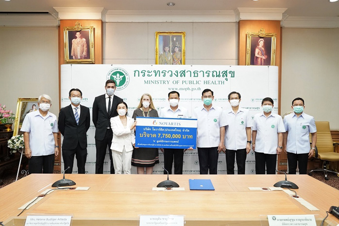 โนวาร์ตีส บริจาคเงินกว่า 7 ล้านบาทช่วยเหลือผู้ป่วย COVID-19 ในไทย