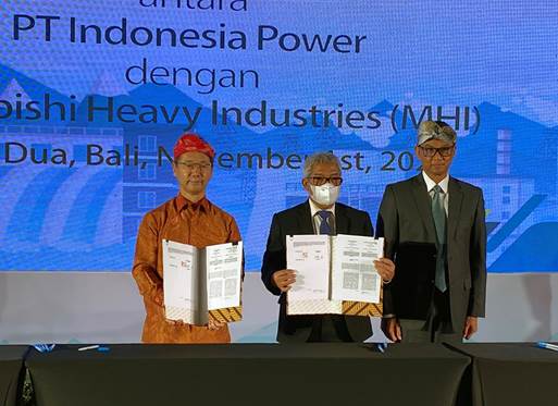 มิตซูบิชิ เฮฟวี่ อินดัสตรี่ส์ (MHI) ลงนามความร่วมมือกับอินโดนีเซีย เพาเวอร์ ศึกษาระบบเผาไหม้เชื้อเพลิงร่วมในโรงไฟฟ้าอินโดนีเซีย